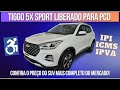 Tiggo 5x sport com duas isenes o mais completo agora  um dos mais em conta