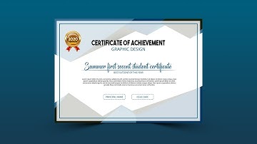 How to make a professional certificate - Photoshop Cc tutorial