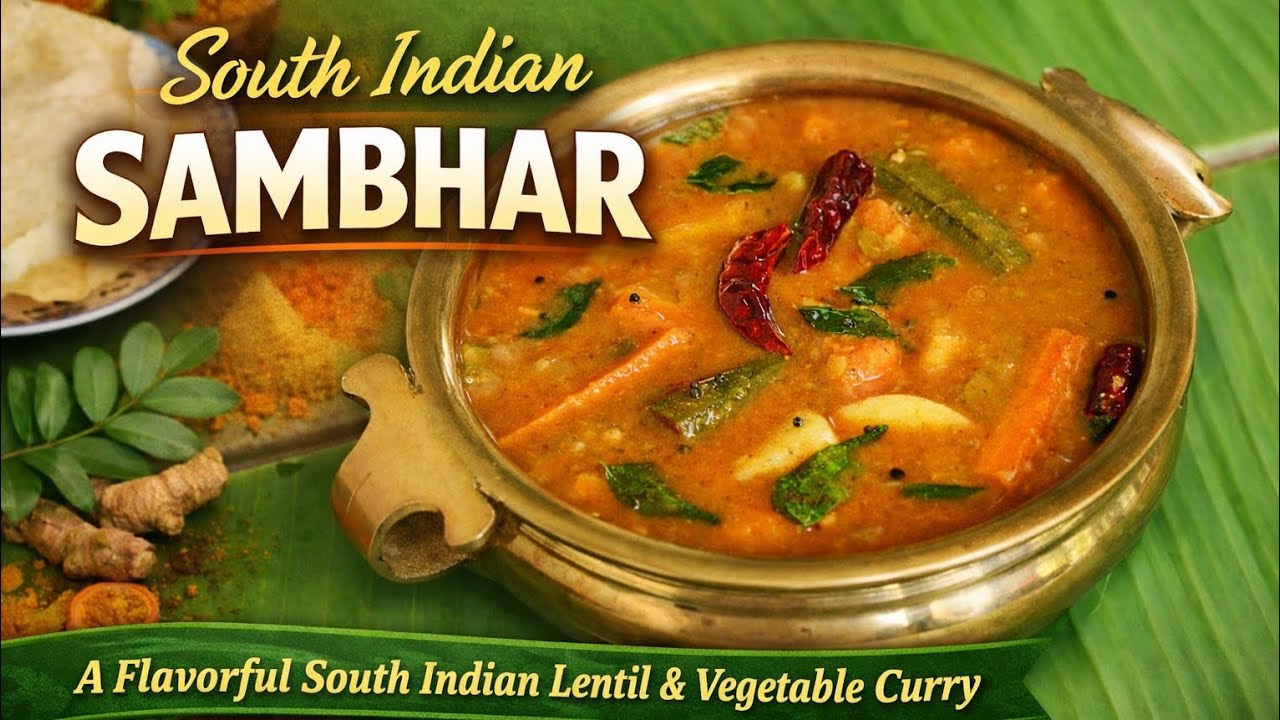 South Indian Sambhar Recipe | Easy & Tasty Sambhar at Home