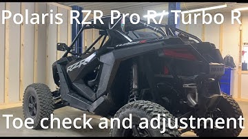 Polaris RZR PRO R / TURBO R Toe Adjustment