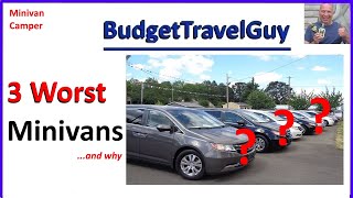  3 Worst Minivan Brands For YOUR Van Life Build Out Conversion - The Best Of The WORST