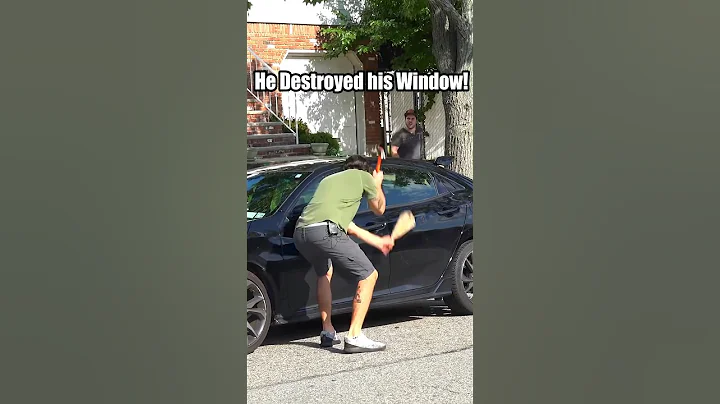 Breaking Car Windows Prank 😂 #JoeySalads #Pranks #Funny