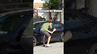 Breaking Car Windows Prank 😂 #JoeySalads #Pranks #Funny image