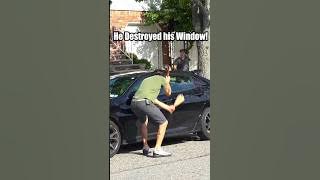 Breaking Car Windows Prank 😂 #JoeySalads #Pranks #Funny