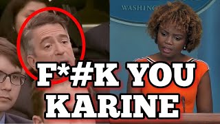 BRAVE Reporter CONFRONTS Karine Jean-Pierre&#39;s BS about Biden&#39;s APPROVAL RATINGS