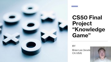 CS50x 2020 Final Project by Brian