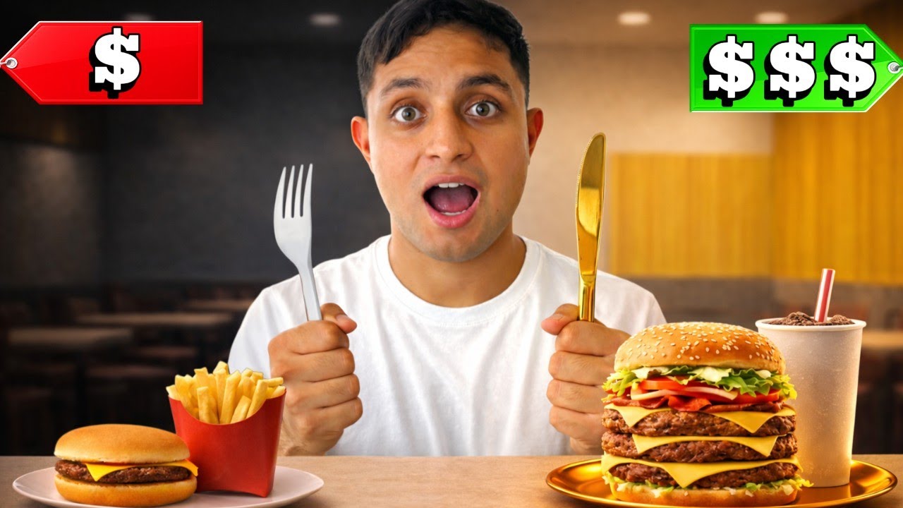 I Tried the Cheapest vs Most Expensive Fast Food Meals