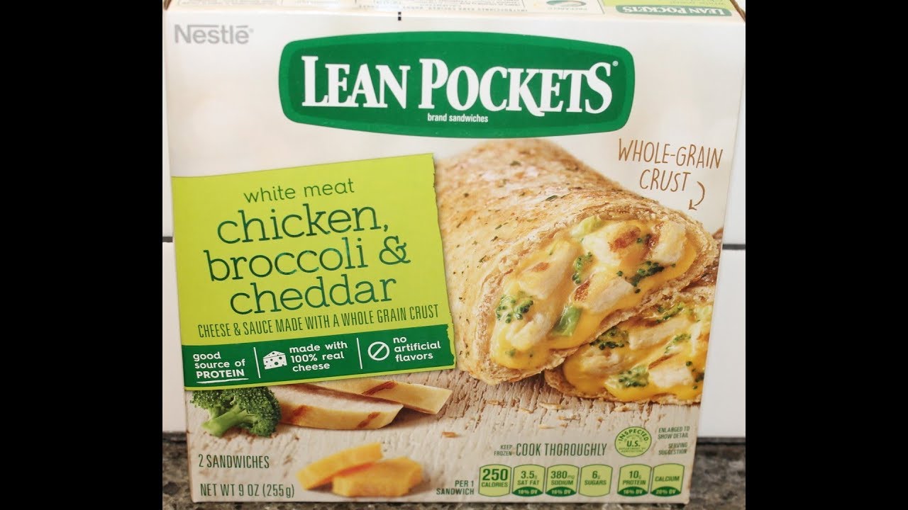 Lean Pockets Chicken, Broccoli & Cheddar Review YouTube