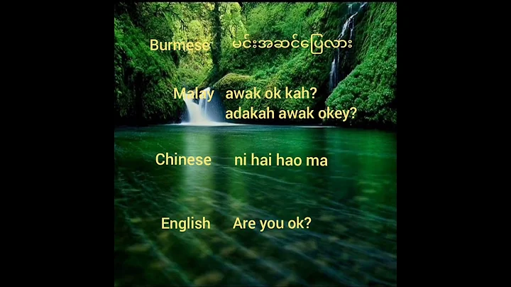 Learn 4 language speaking #burmese #english #chinese #malay - DayDayNews