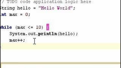 Java 05: While & For Loops Statements