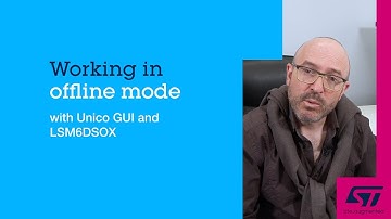 Working in Offline Mode with Unico GUI and LSM6DSOX