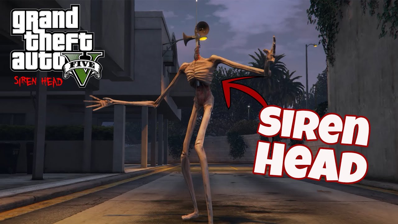 SIREN HEAD DESTRUYE la CIUDAD en GTA 5! Grand Theft Auto V - GTA V