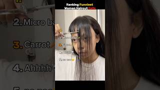 Ranking Funniest Women Haircut Fails 😂 #shorts #funny #viral #youtube