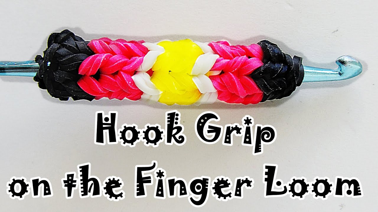 My super cool dangly hook grip!  Loom Community, an educational