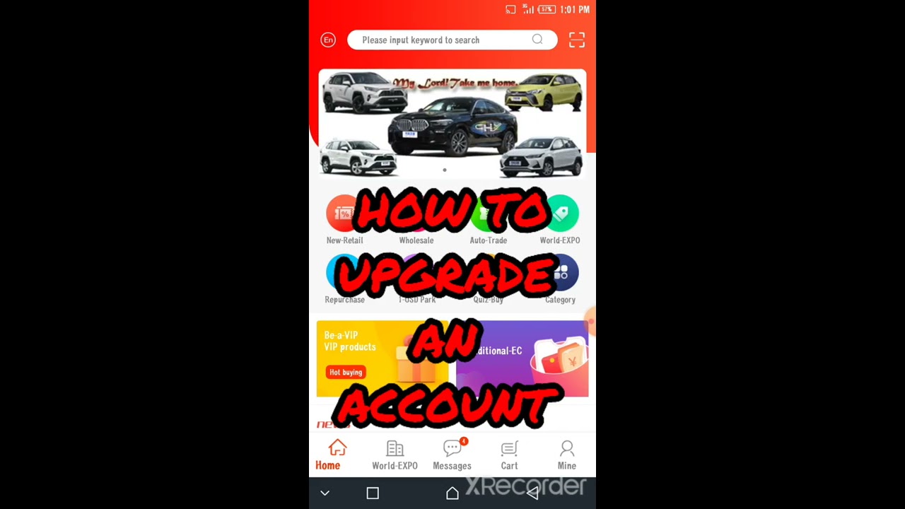 HOW TO UPGRADE IN CHYMALL...APP