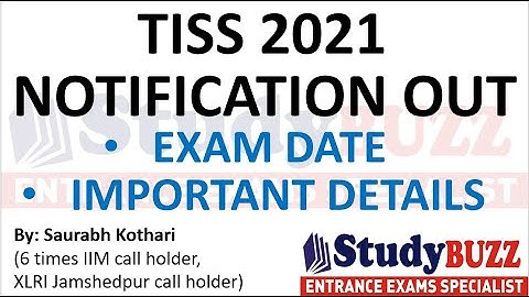 TISS 2021 notification is out: Exam is on 20 February 2021