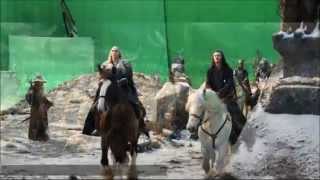 The HOBBIT BOTFA BTS - Thranduil&#39;s Moose (HD)