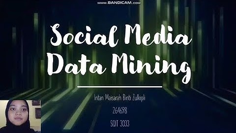 Social Media Data Mining