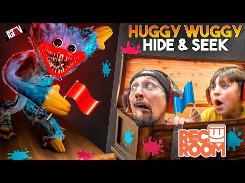 Huggy Wuggy Hide & Seek in REC ROOM!! (FGTeeV Playing Top Rated REC ROOM Games: Capture the Flag #2)