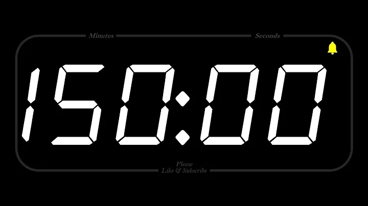 150 MINUTE - TIMER & ALARM - 1080p - COUNTDOWN