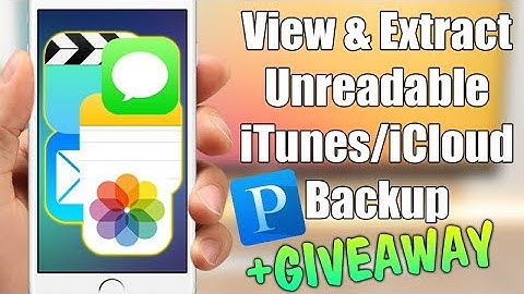 HOW TO Recover Lost Data From iTunes/iCloud Backup & Extract iOS Data + GIVEAWAY !!!