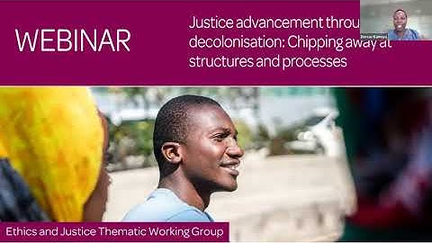 Webinar: Justice advancement through HPSR decolonisation: Chipping away at structures and processes