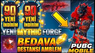 😍 YENİ MYTHIC FORGE İNDİRİM | BEDAVA DESTANSI AMBLEM | GERİ DÖNEN NİHAİ | PUBG MOBILE