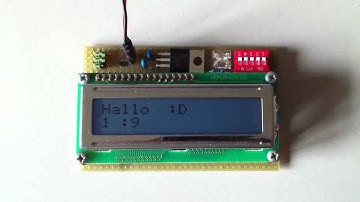 AVR LCD Test Uhr