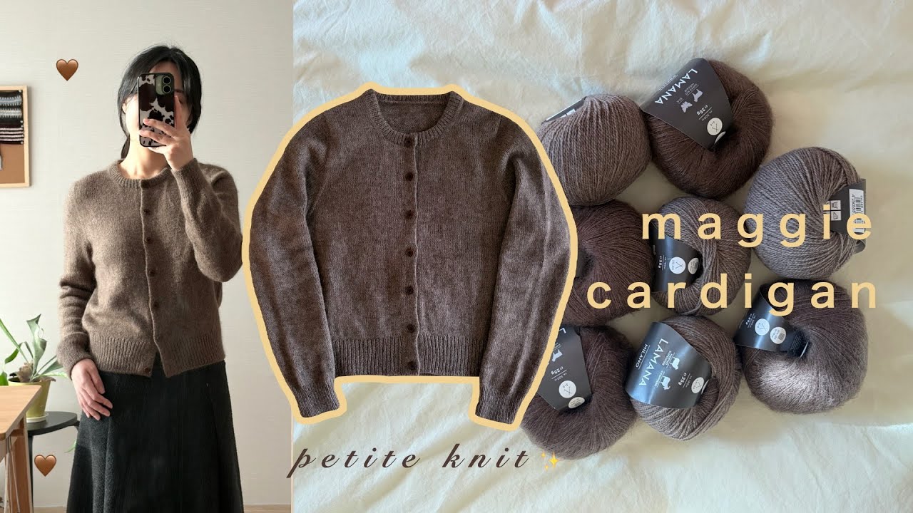 클래식 가디건, Maggie Cardigan 뜨개로그 | 무슈앤프렌즈 대바늘 인형 뜨기 | 쁘띠니트