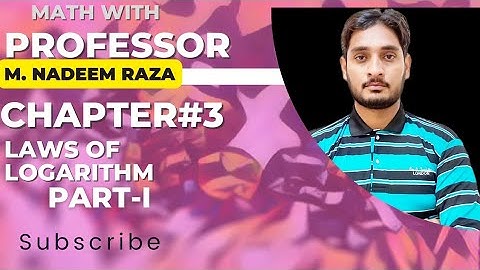 class 9 maths chapter 3 logarithm