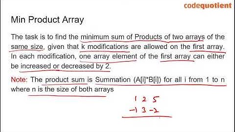 Min Product Array | TCS Codevita Preparation | Codevita Questions and Answers