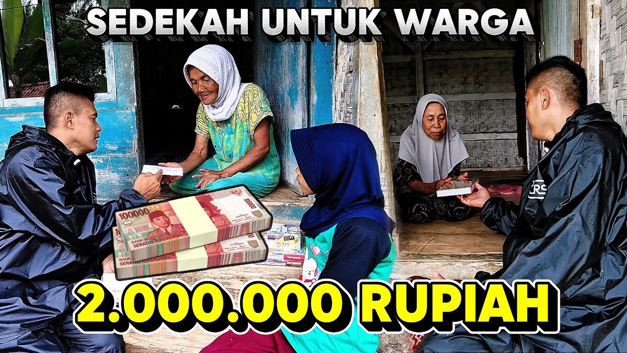 2.000.000 Rupiah Sedekah Untuk Di Bagikan Ke Warga, Dan Waqaf Al Qur'an 20 Pcs.