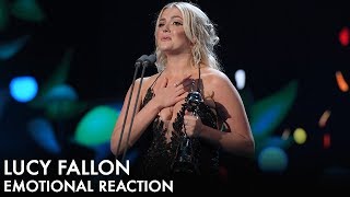 NTA 2018 Serial Drama Performance Winner Lucy Fallon \/\/ Backstage Interview with Roman Kemp