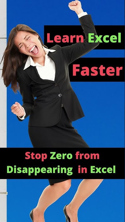 how-to-stop-zero-from-disappearing-in-excel-shorts-youtube