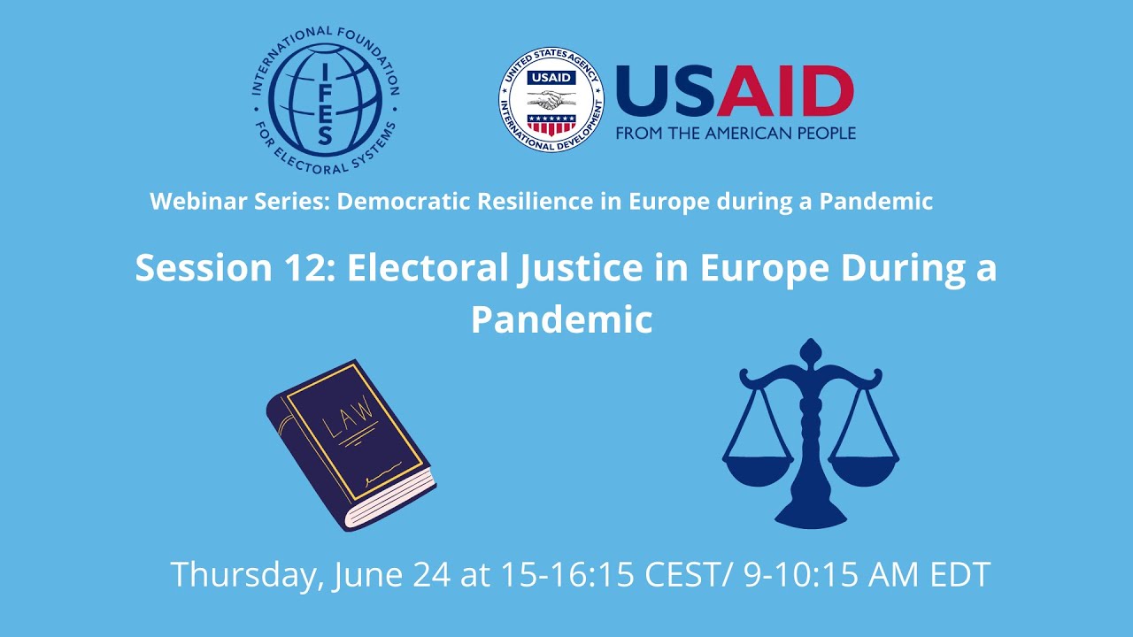 (Russian) June 2021 IFES webinar; Electoral Justice in Europe During the Pandemic