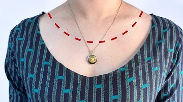 Sewing Trick: How to neatly fit a wide neckline ✅🤩 diy tips