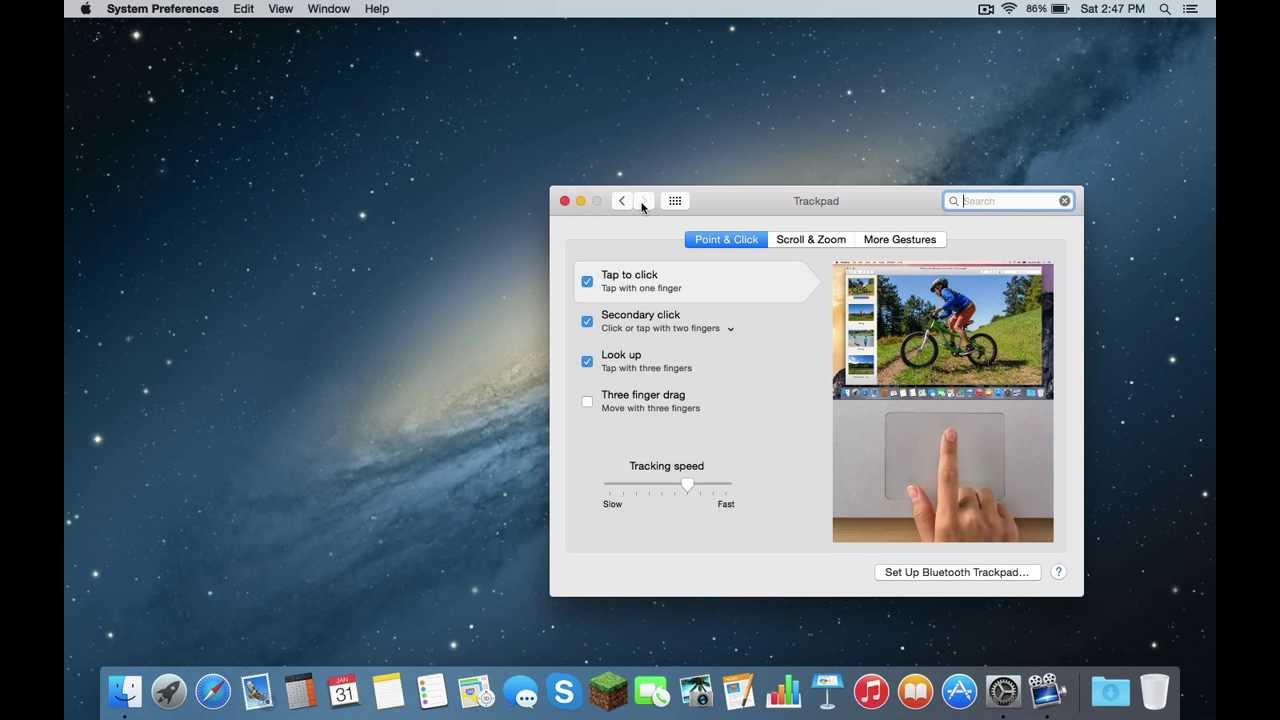 enable right click on mac os