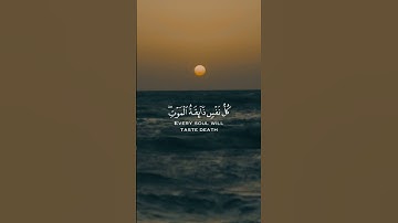 كل نفس ذائقه الموت 🤍#قرآن #قران_كريم #قرآن_كريم #قراءة #تلاوات #تلاوة_خاشعة