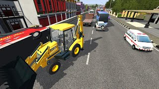 jcb mode / Bus simulator Indonesia/पागल जेसीबी वाला/android gameplay #1/fuso dump truck bussid screenshot 5