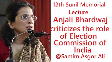 Anjali Bhardwaj criticizes the Role of Election Commission of India at ITO Ragendra Bhawan