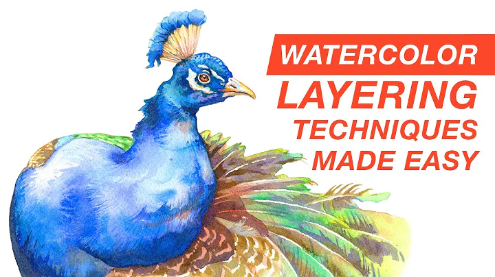 HOW TO PAINT A PEACOCK  Realistic Watercolor Bird ...