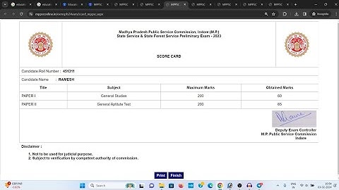 MPPSC Score Card 2024 Kaise Dekhe || How To Check MPPSC Score Card 2024