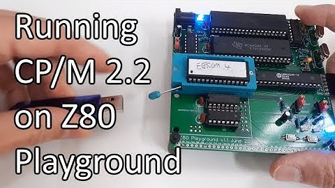 CP/M 2.2 running on Z80 Playground - Playing Lords of Time