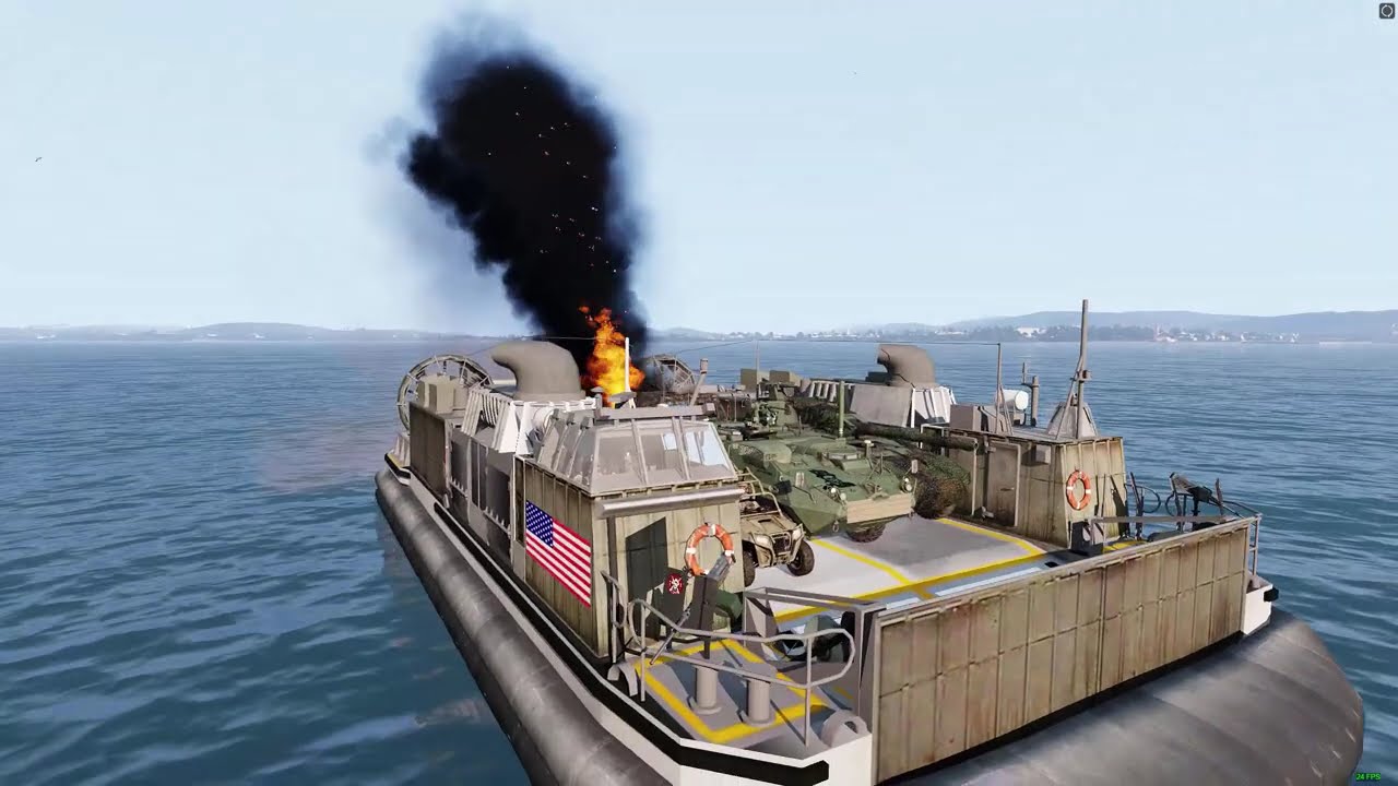 LCAC Sinking & Air Rescue - Arma 3 [1440p 60fps] - YouTube