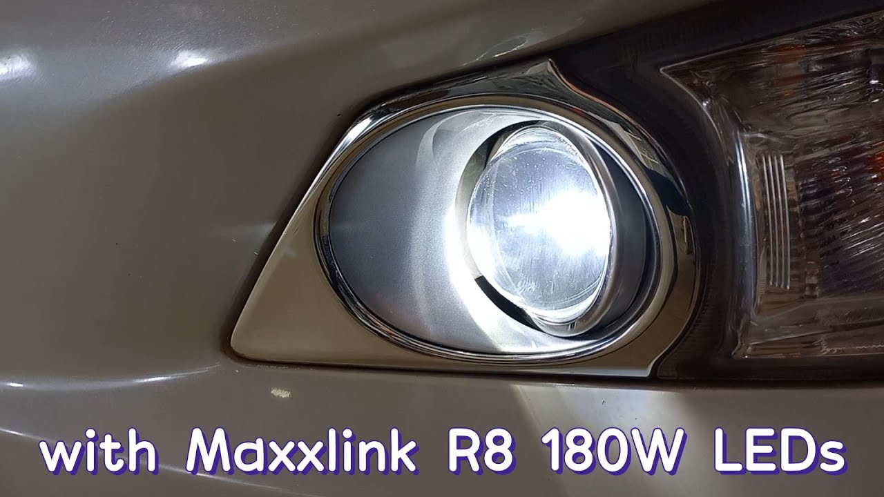 Innova Crysta Maxxlink Projector Foglights with 180W Pure White LEDs