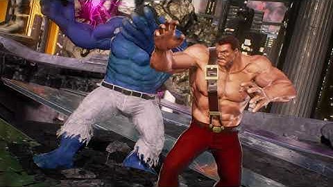 Marvel vs Capcom Infinite | Spider-Man & Chris vs Haggar & Hulk