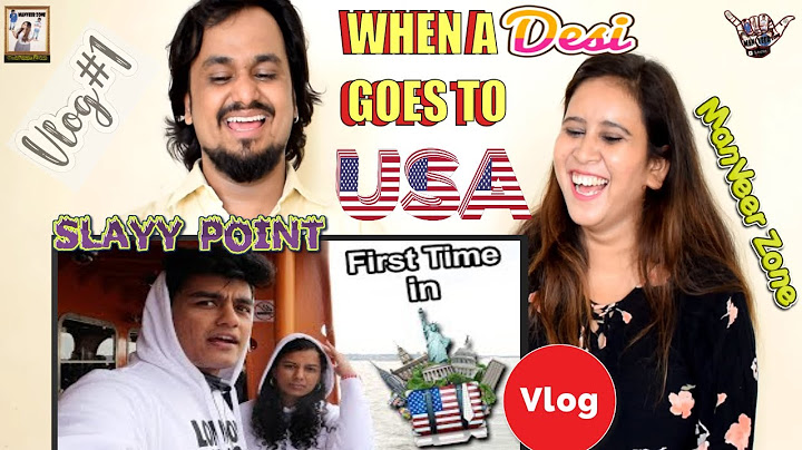 When a Desi Goes To USA For The First Time Vlog || @SlayyPointOfficial || Indian Reaction