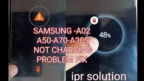 Samsung A02 not charging problem fix