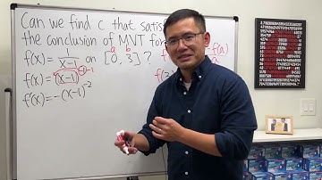Can we find c that satisfies the conclusion of the mean value theorem? Calculus 1 tutorial