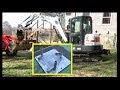 DIY Installing Ham Radio Antenna Tower Base, SHTF, Bobcat & Branson in action... PART 1